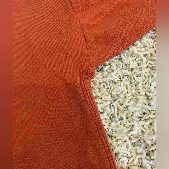 Marty M Rust V-neck Tunic Sweater XXL - Picture 3 of 10